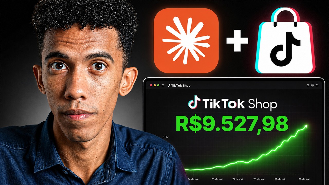 TIKTOK SHOP: Como o CLAUDE fez VÍDEOS DE IA que VENDEM PRA MIM (enquanto eu dormia)