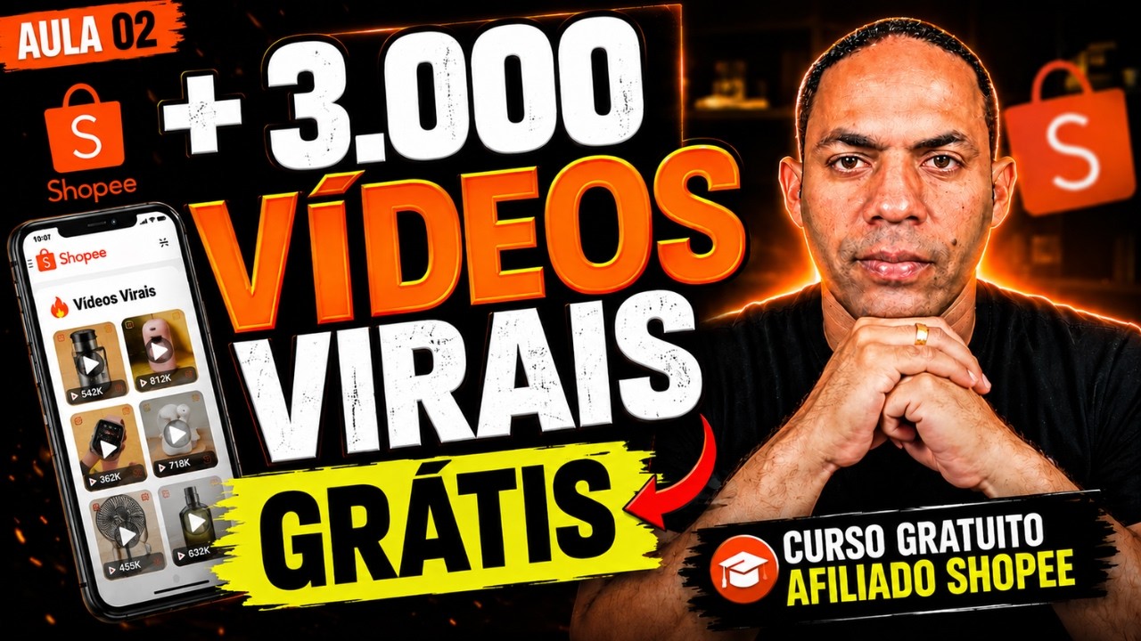 Tenha acesso a Vídeos Virais que vai gerar sua PRIMEIRA COMISSÃO [Curso Gratuito Afiliado Shopee]