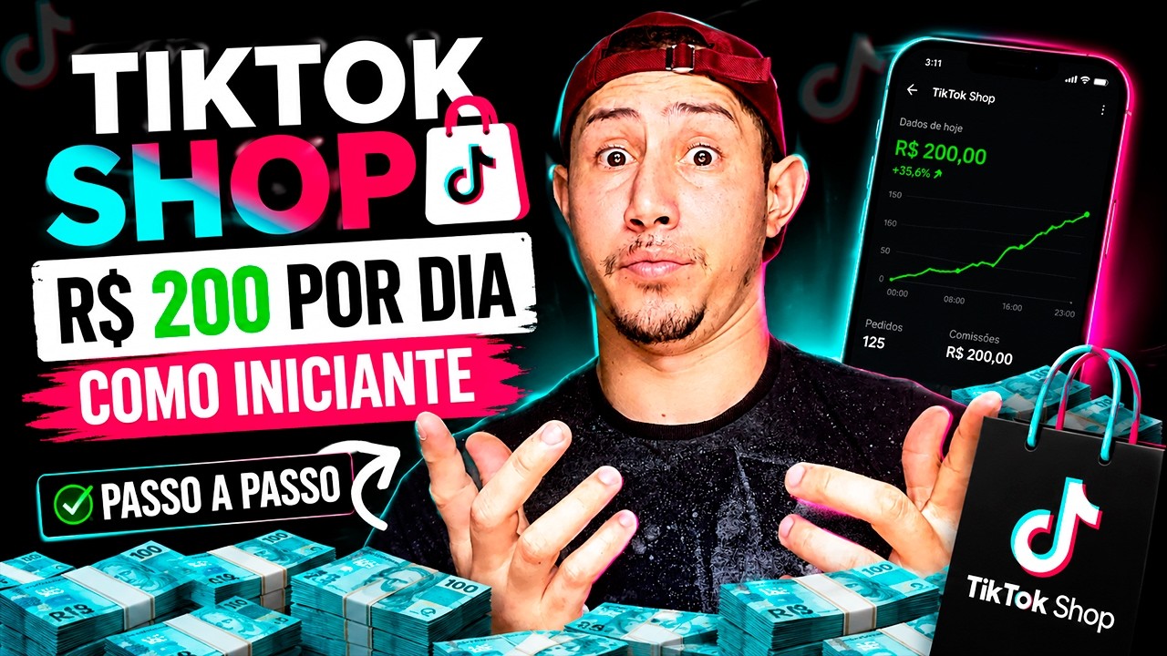 TikTok Shop Para Iniciantes: Ganhe R$200 Por Dia (O Guia DEFINITIVO 2026)