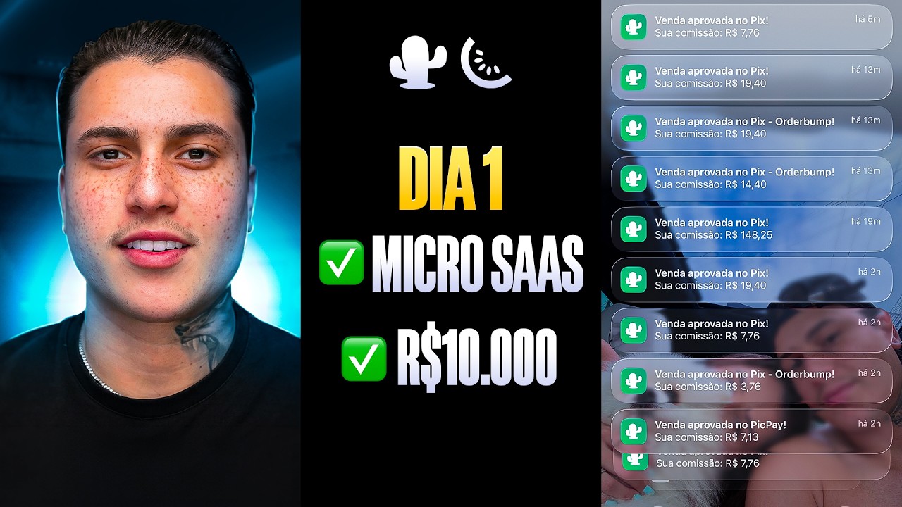 0 ➜ R$10.000 NO MARKETING DIGITAL COM MICRO SAAS (DIA 1)