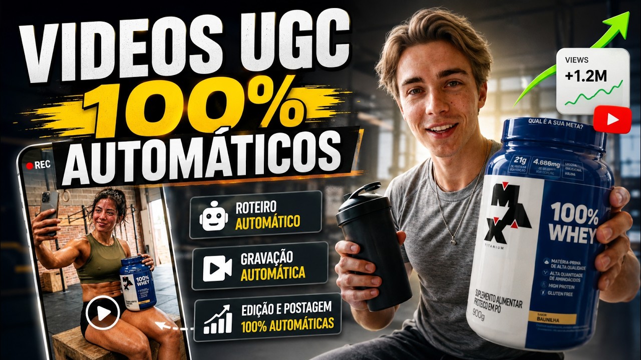 A Plataforma de VIDEOS UGC COM IA que ninguém te mostrou ainda  🤔
