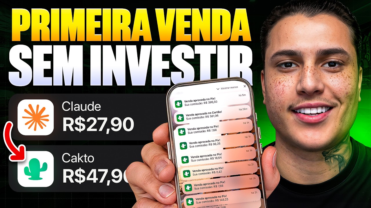 CAKTO AFILIADO: COMO FAZER A PRIMEIRA VENDA SEM ANÚNCIOS – AULA GRATUITA