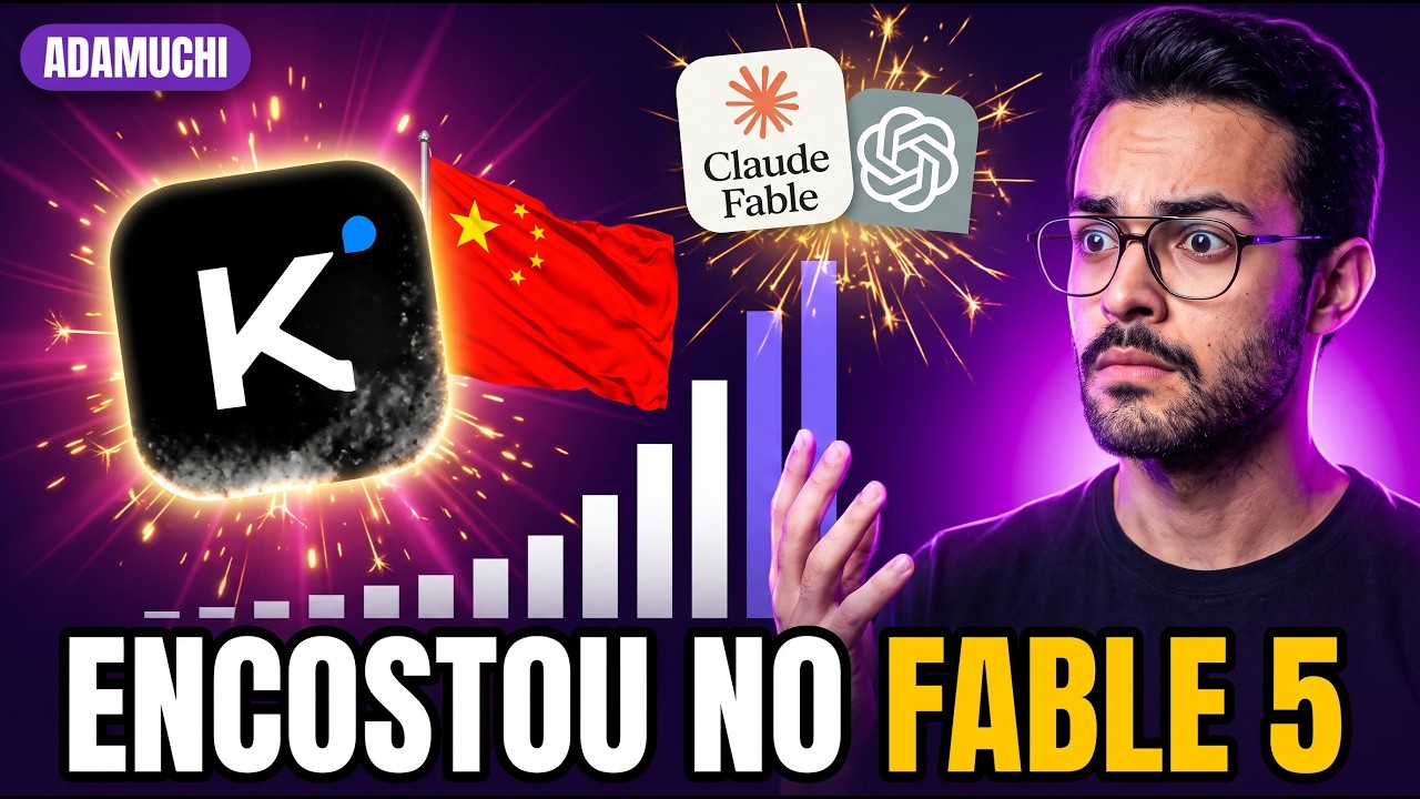 CHINA lança o KIMI K3 e ULTRAPASSA Fable 5 e GPT 5.6 (TOP 1 EM DESIGN FRONTEND)