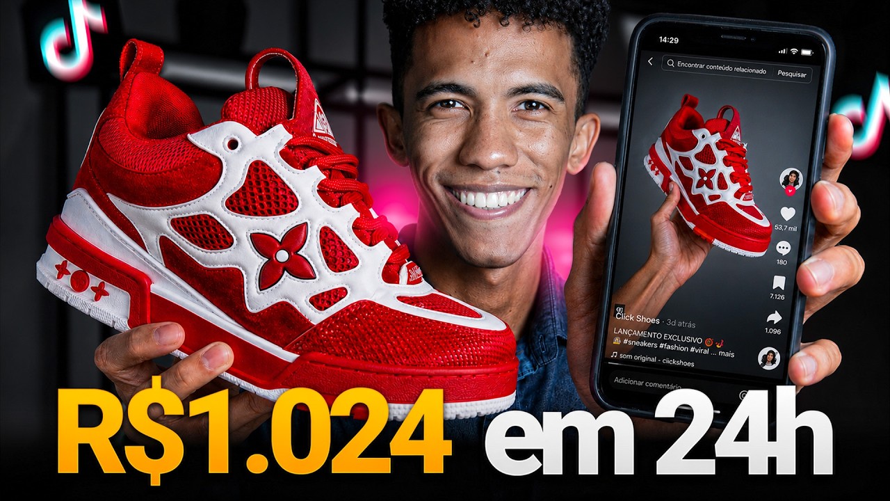 COMO FIZ R$1.024 EM 24h NO TIKTOK SHOP com VÍDEOS DE POV com IA