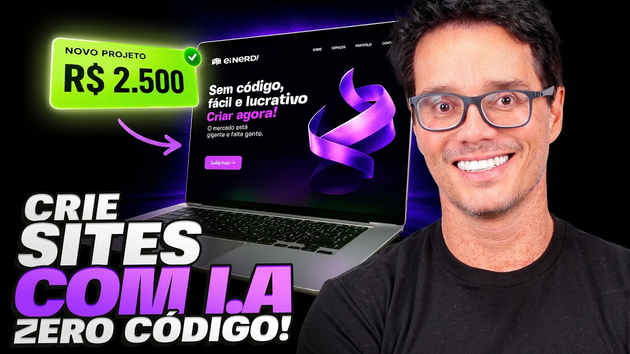 CRIE SITES COM I.A. E RECEBA POR CADA UM DELES!