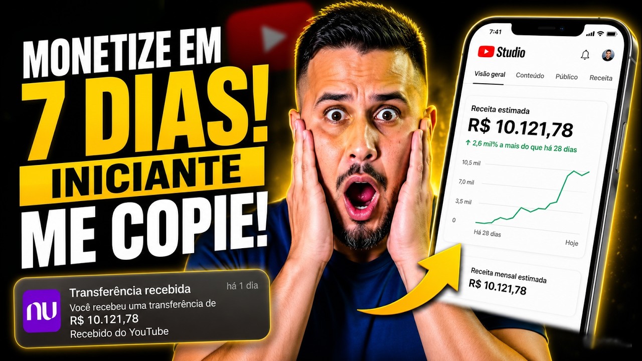 Como Criar e Monetizar um Canal Dark Simples com IA em 7 Dias (Curso Completo de Canal Dark)