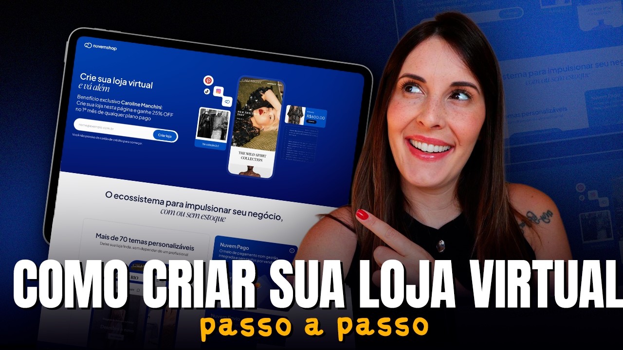 Como Criar um SITE DE VENDAS na Nuvemshop? | Passo a Passo SIMPLES e FÁCIL
