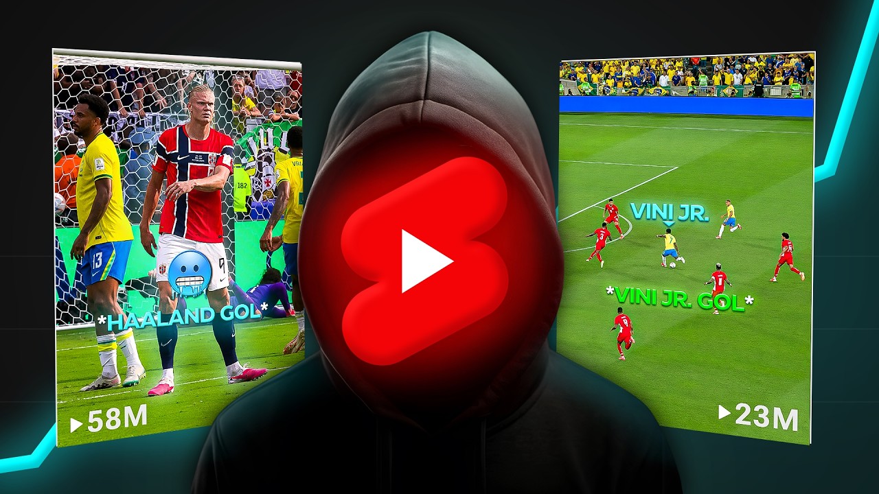 Como Fiz +R$100.000 no YouTube com Shorts Virais de Futebol