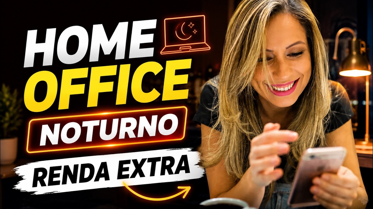 Como Ganhar dinheiro à noite em casa sem experiência (Home Office Noturno)!