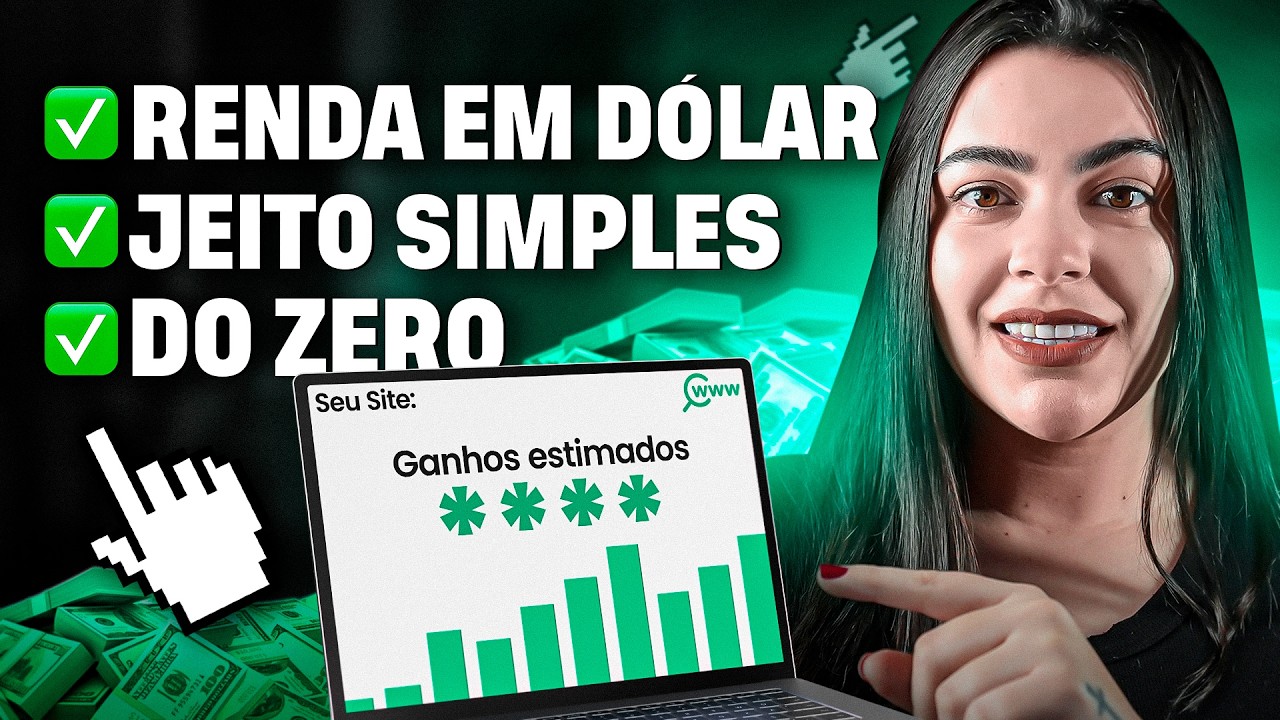Como criar um site SIMPLES que gera RENDA em Dólar (Do ZERO)