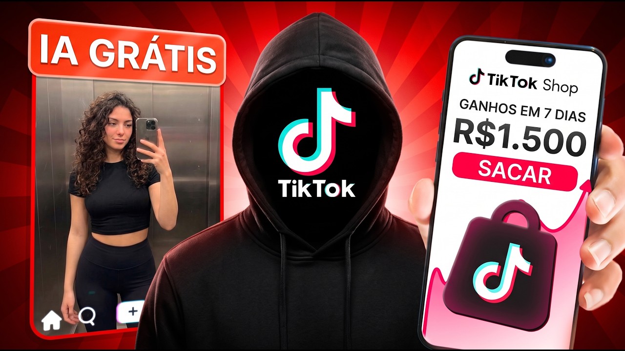 Como eu Fiz 1500 REAIS em UMA SEMANA usando IA no TikTok Shop