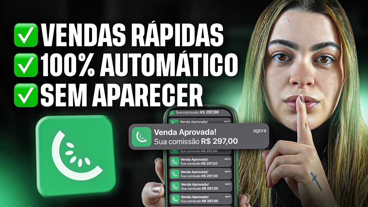 Como eu vendo rápido na Kiwify como afiliado, sem aparecer e no automático