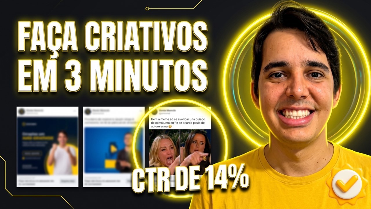 Como fazer Criativos que convertem para anúncios no Facebook Ads (Passo a passo em 3 minutos)