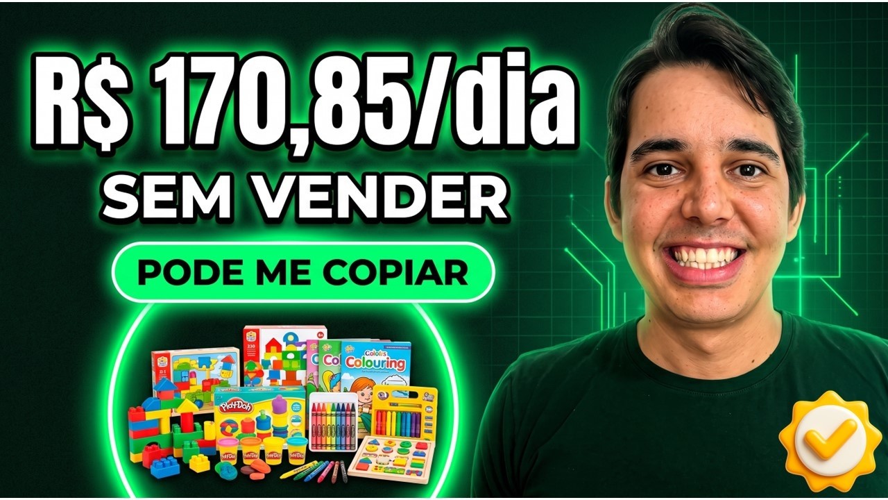 Como fazer R$ 170,85/dia no maior mercado e sem precisar vender (Ganhar dinheiro sem sair de casa)