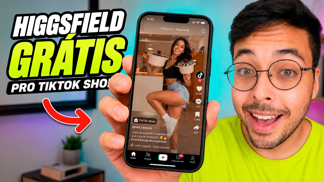 Consegui o Higgsfield GRÁTIS pro TIKTOK SHOP (novidade urgente)