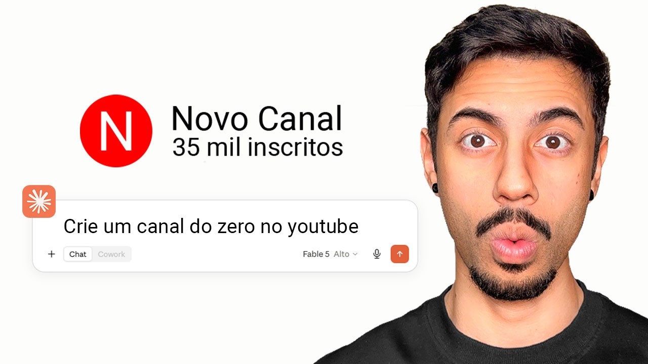 Deixei o Claude criar um canal do zero no YouTube e foi isso que aconteceu…