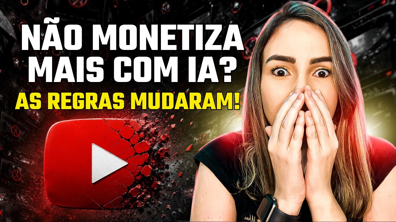 É o FIM da Monetização com IA? O Youtube Deixou Claro Quais Canais Dark Serão Banidos!