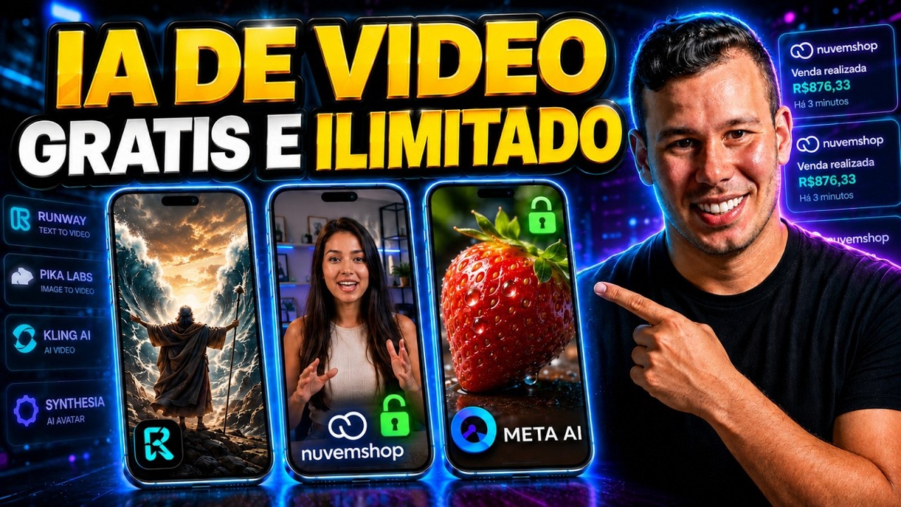 ESSA IA GRATUITA TRANSFORMA QUALQUER PRODUTO EM UM VÍDEO QUE VENDE