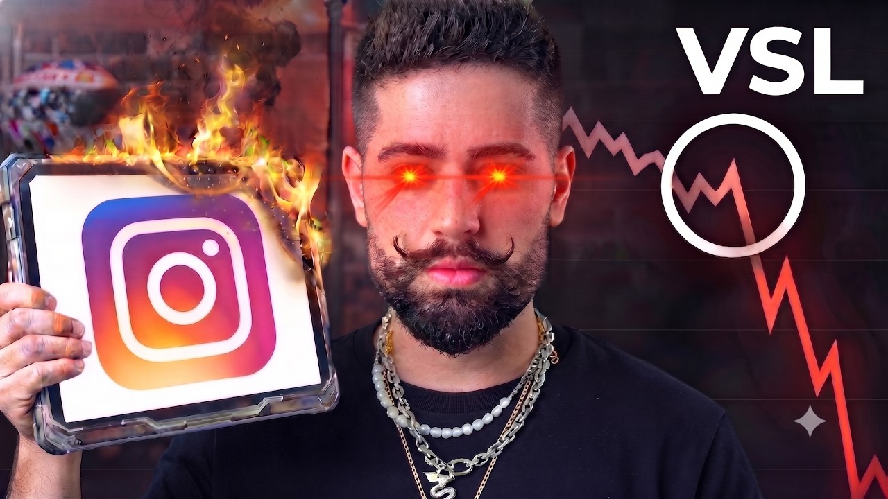Ele perdeu o Instagram de 10 milhões e fatura R$1 milhão/mês só com VSL para Público frio
