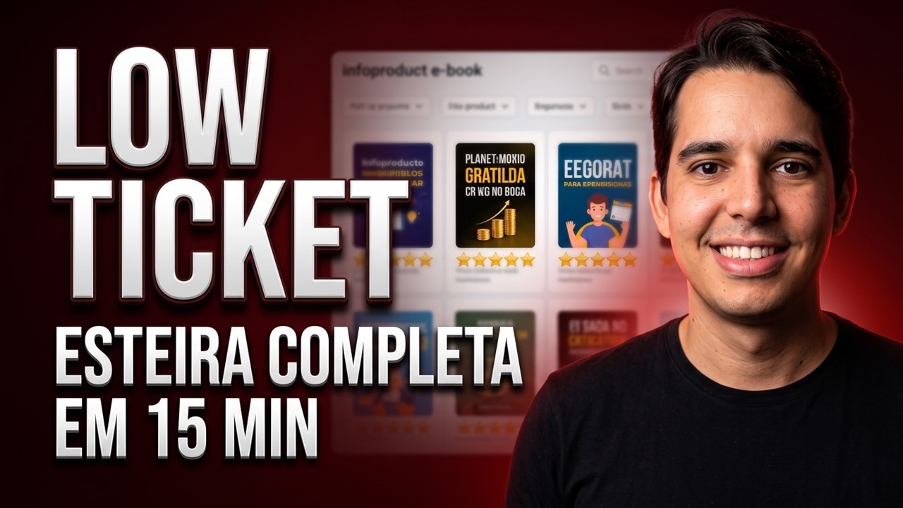 Em apenas 15 minutos você cria um low ticket e começa a vender (esteira completa)