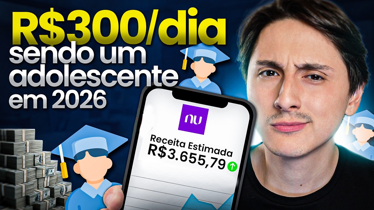 Estratégia SIMPLES pra GANHAR R$300 Reais POR DIA Sendo Adolescente