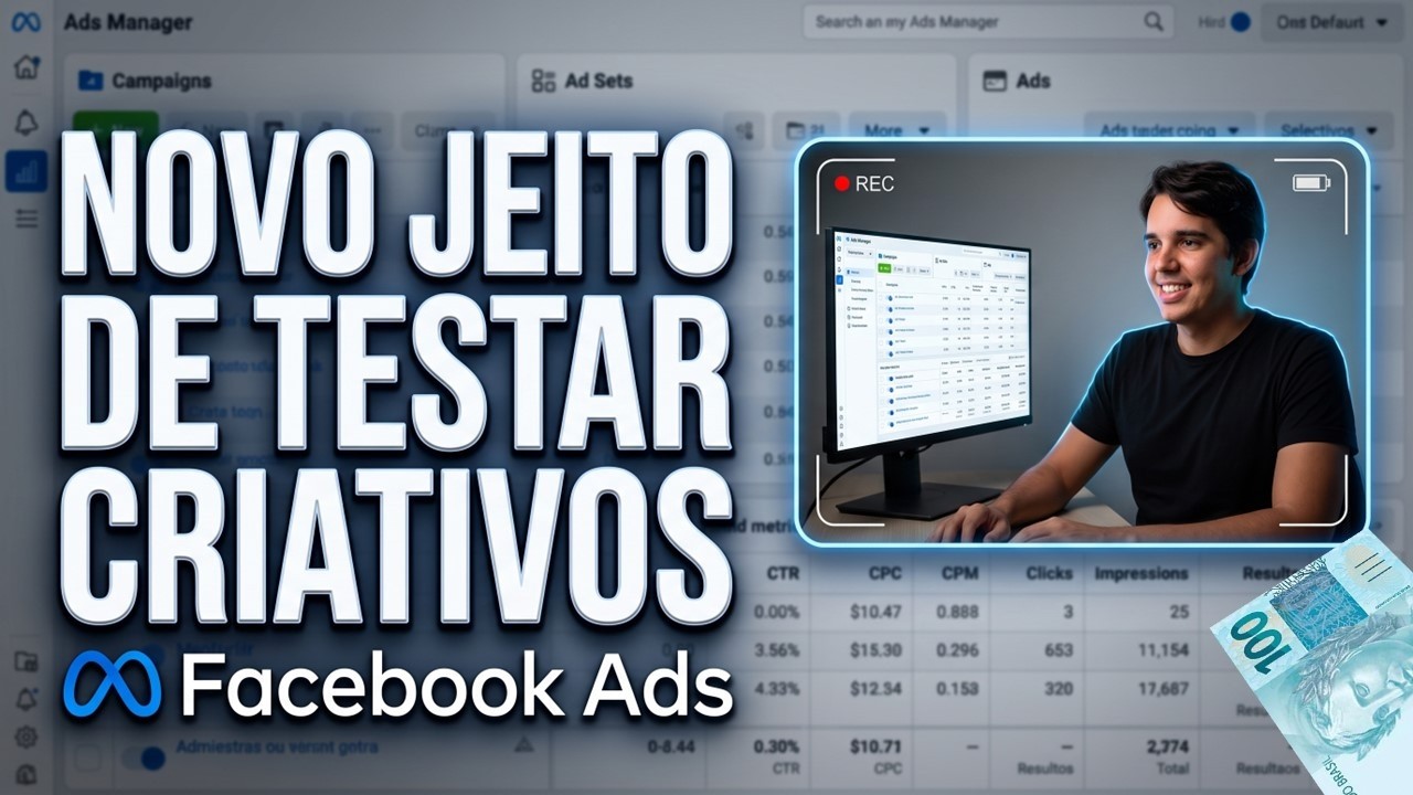 Facebook Ads: Vendi MUITO Desse Novo Jeito! Teste de CRIATIVOS (Atualizado) com ESSE FUNIL de escala