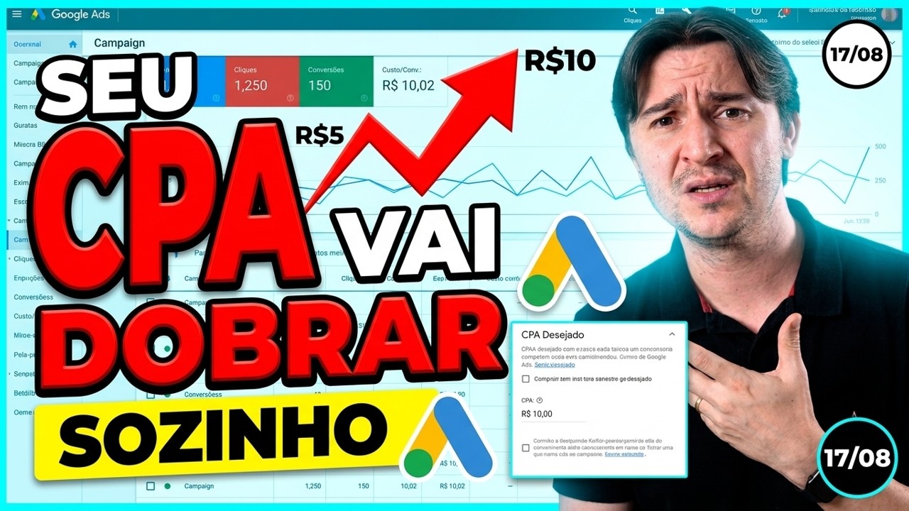 GOOGLE ADS VAI MUDAR A REGRA DE CPA/ROAS E SEU CUSTO PODE DOBRAR DA NOITE PRO DIA (AÇÃO NECESSÁRIA)