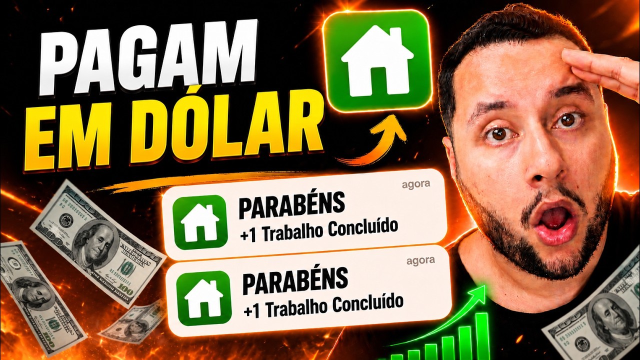 Home Office EM DÓLAR: Testei 3 SITES GRÁTIS pra Trabalhar em Casa (Aceita Iniciantes)