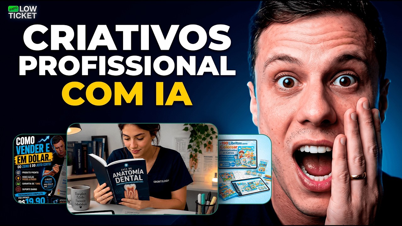 PAPO LOW TICKET: Como Fazer Criativos com IA na Prática