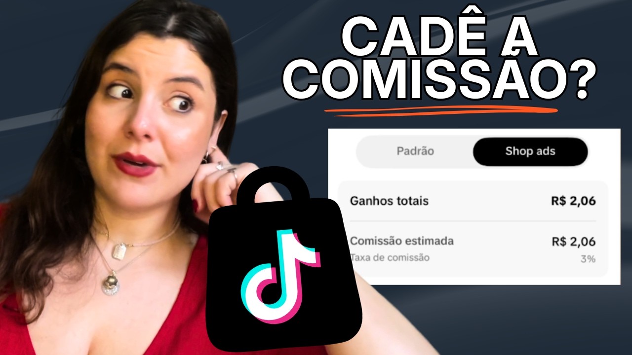 TikTok shop diminui a comissão quando impulsiona