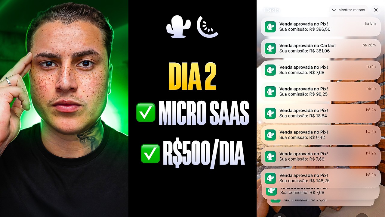 0 ➜ R$10.000 NO MARKETING DIGITAL COM MICRO SAAS (DIA 2)