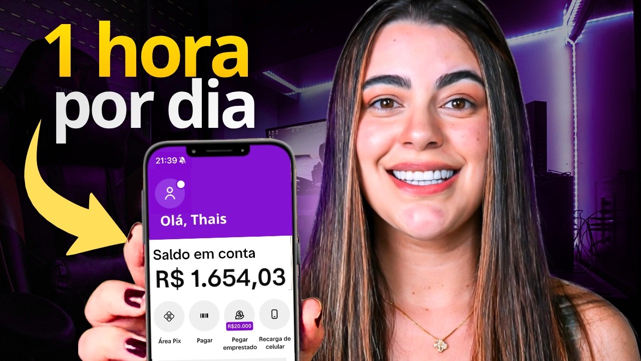 3 Formas de GANHAR DINHEIRO pra quem só tem 1 HORA LIVRE por dia (Sem Experiência)