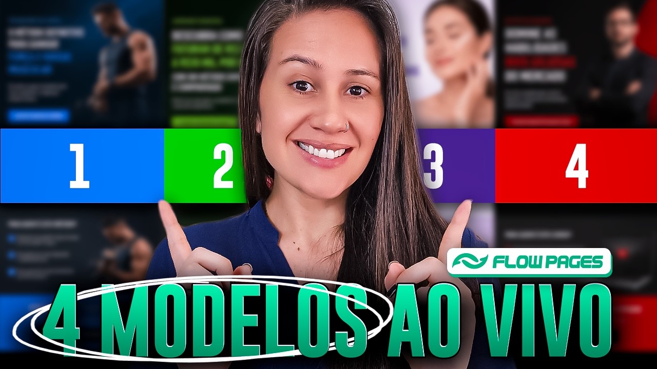 4 Modelos de Presell Com IA na FlowPages  Qual Usar Para Vender Mais no Google Ads