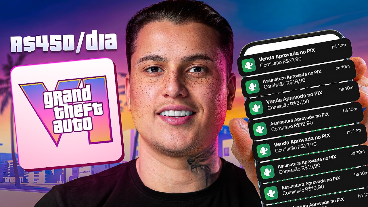 6 FORMAS DE GANHAR DINHEIRO COM GTA 6 USANDO A CAKTO