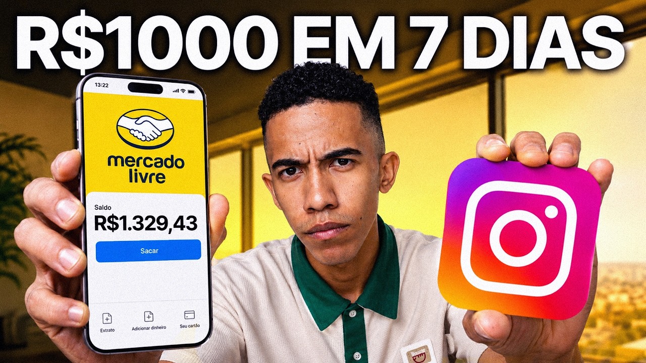 AULÃO GRATUITO: Como GANHEI R$1.328 REAIS em 7 DIAS como AFILIADO do MERCADO LIVRE