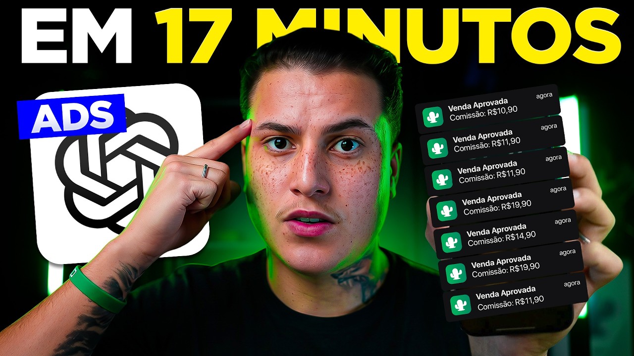 CHAT GPT ADS: COMO VENDER RÁPIDO COMO AFILIADO NA CAKTO (Aula Gratuita)