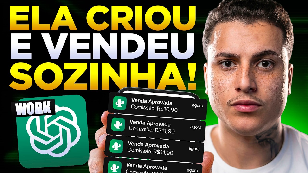 CHAT GPT WORK FEZ TUDO SOZINHO: MINEROU OFERTAS, CRIOU LOW TICKET E VENDEU
