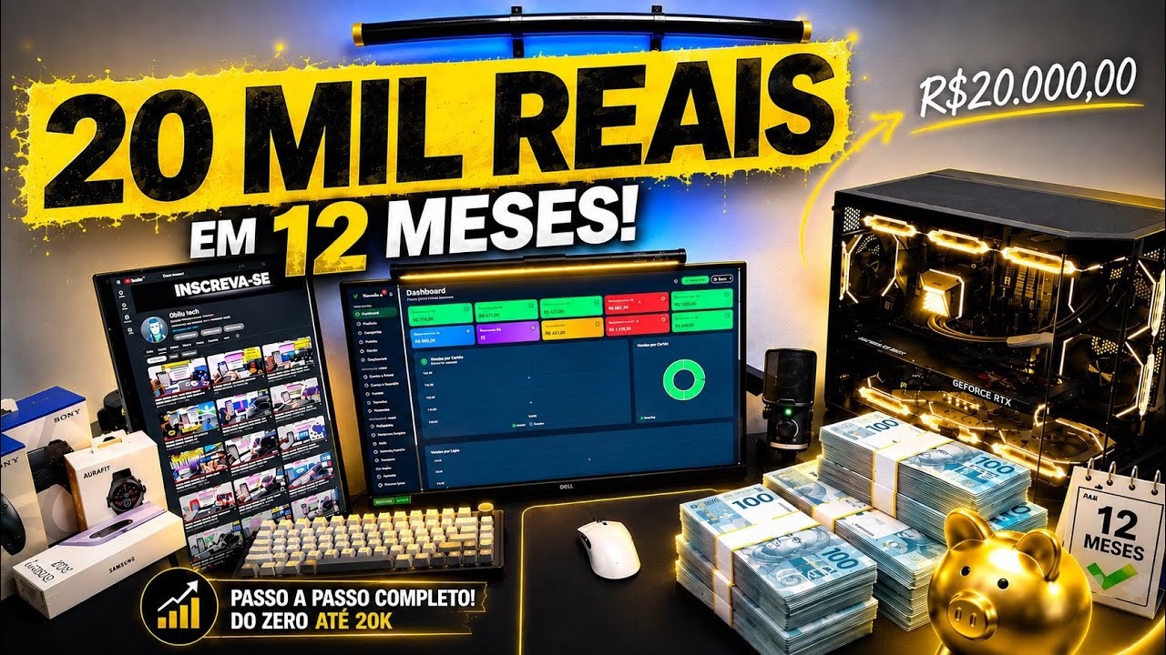 COMO JUNTEI R$ 20 MIL REIAS EM 12 MESES !!!