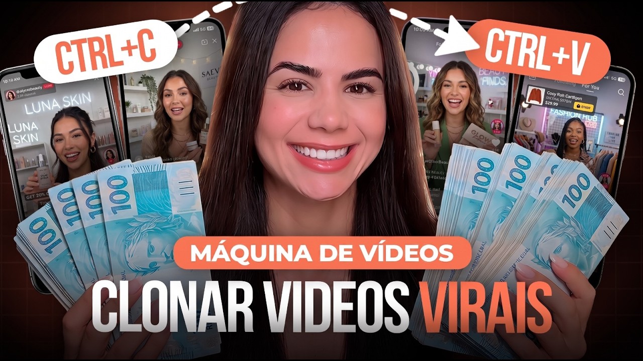 CRIEI UMA MÁQUINA DE CLONAR VÍDEOS EM 5 MINUTOS (ELA COPIA QUEM FATURA MILHÕES NO TIKTOK SHOP)