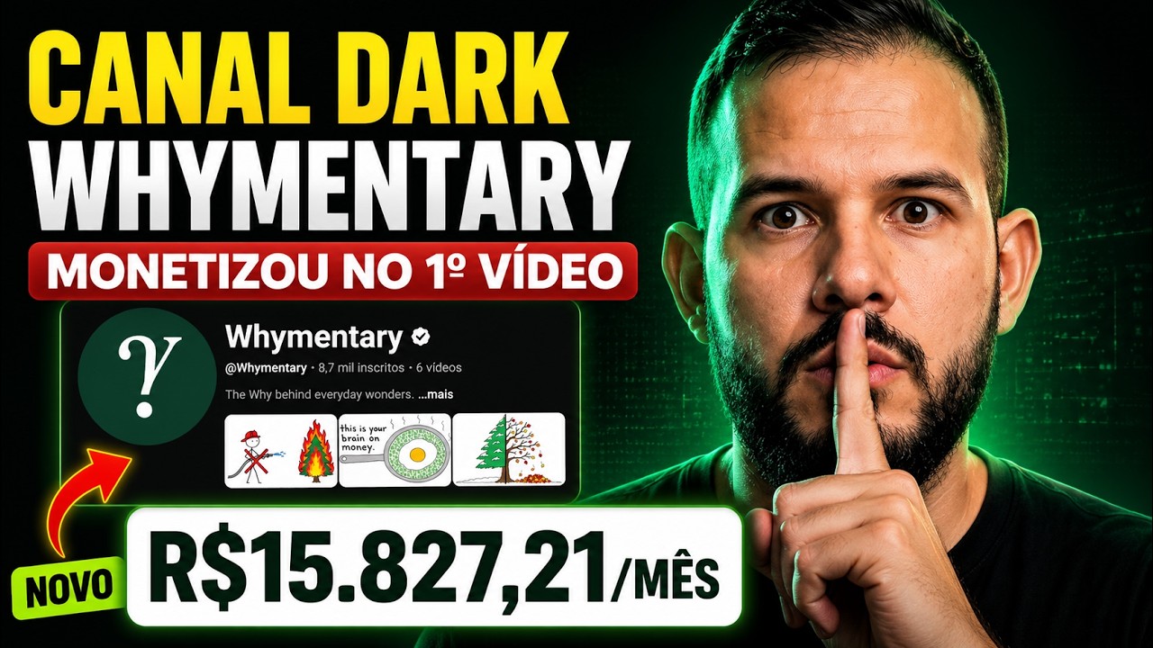 Como Clonei um Canal Dark Gringo Milionário para Monetizar em apenas 3 dias (Passo a Passo Completo)
