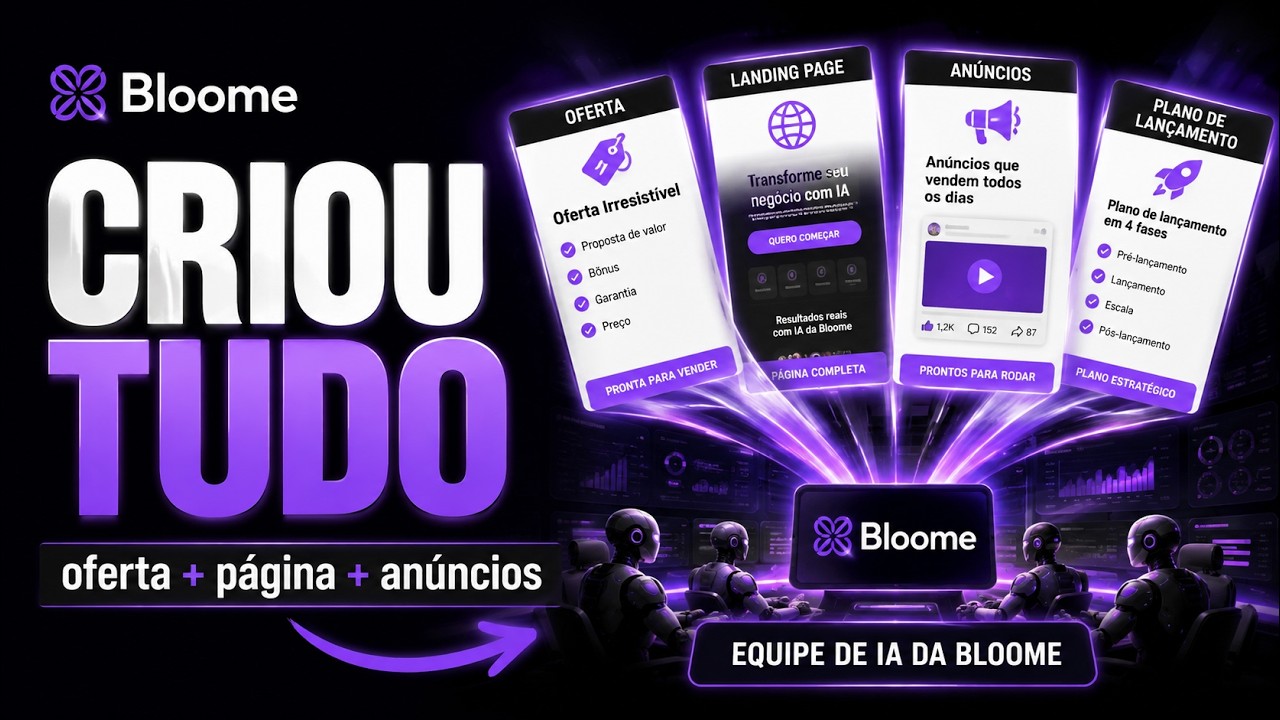 Como criei uma OFERTA COMPLETA usando a IA da Bloome