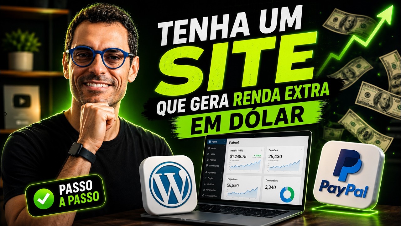 Crie um SITE que Gera RENDA EXTRA em DÓLAR