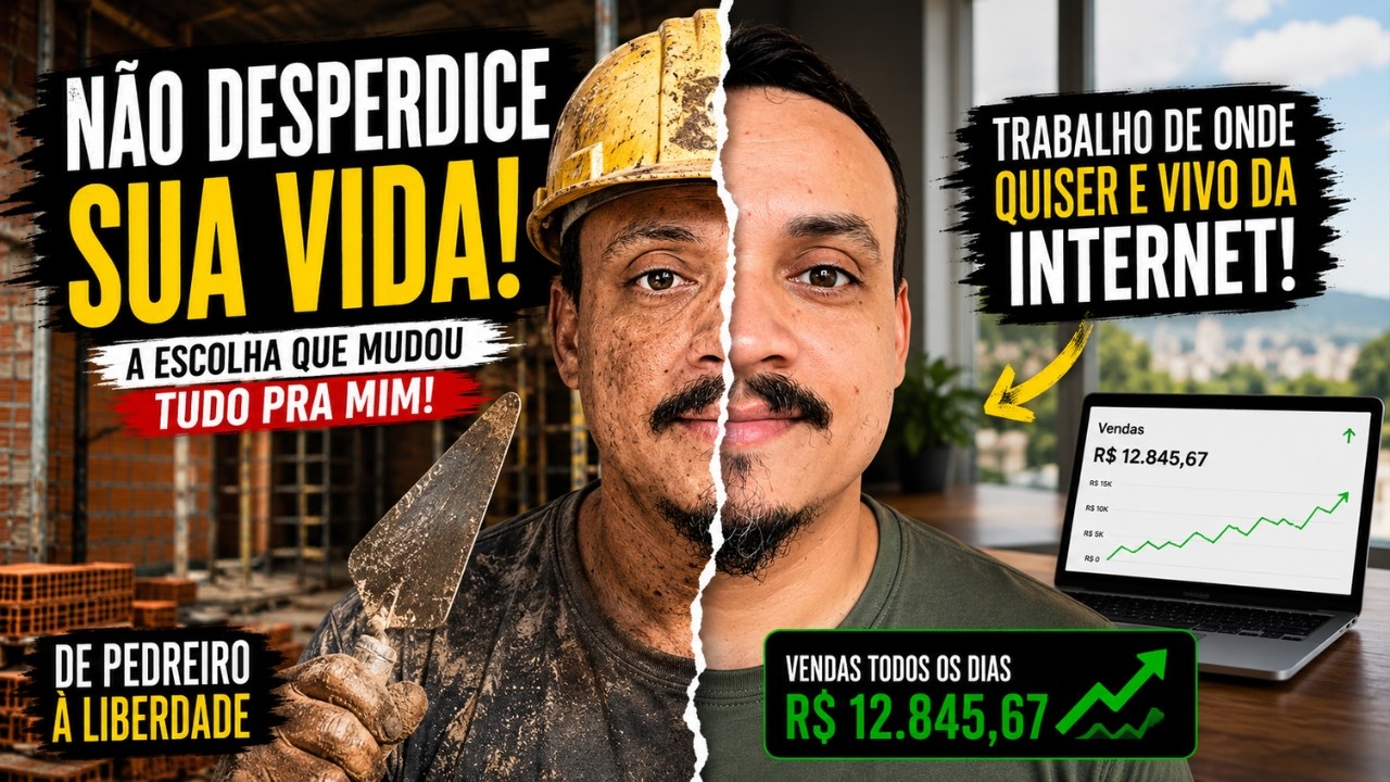 DE PEDREIRO A AFILIADO COMO MUDEI A MINHA VIDA NA INTERNET