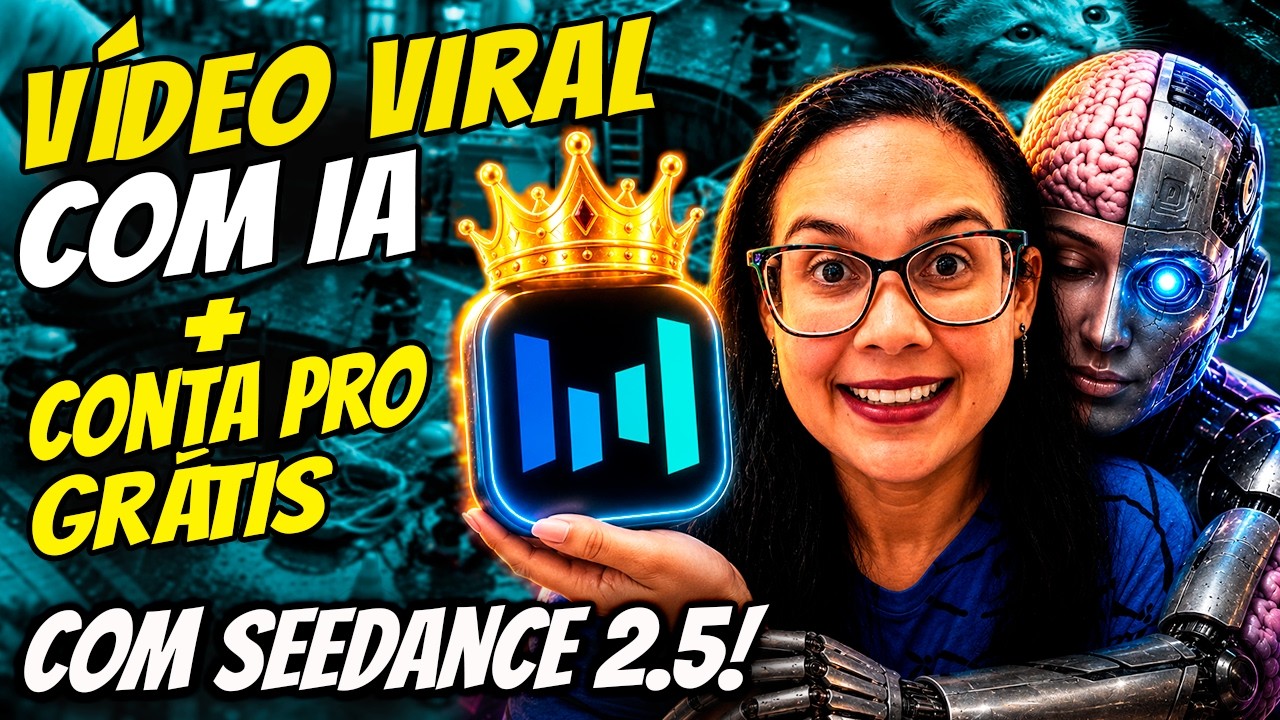 DESCOBRI! NOVA FORMA de Criar VÍDEO VIRAL com IA usando SEEDANCE 2.5 (Conta Pro Grátis)
