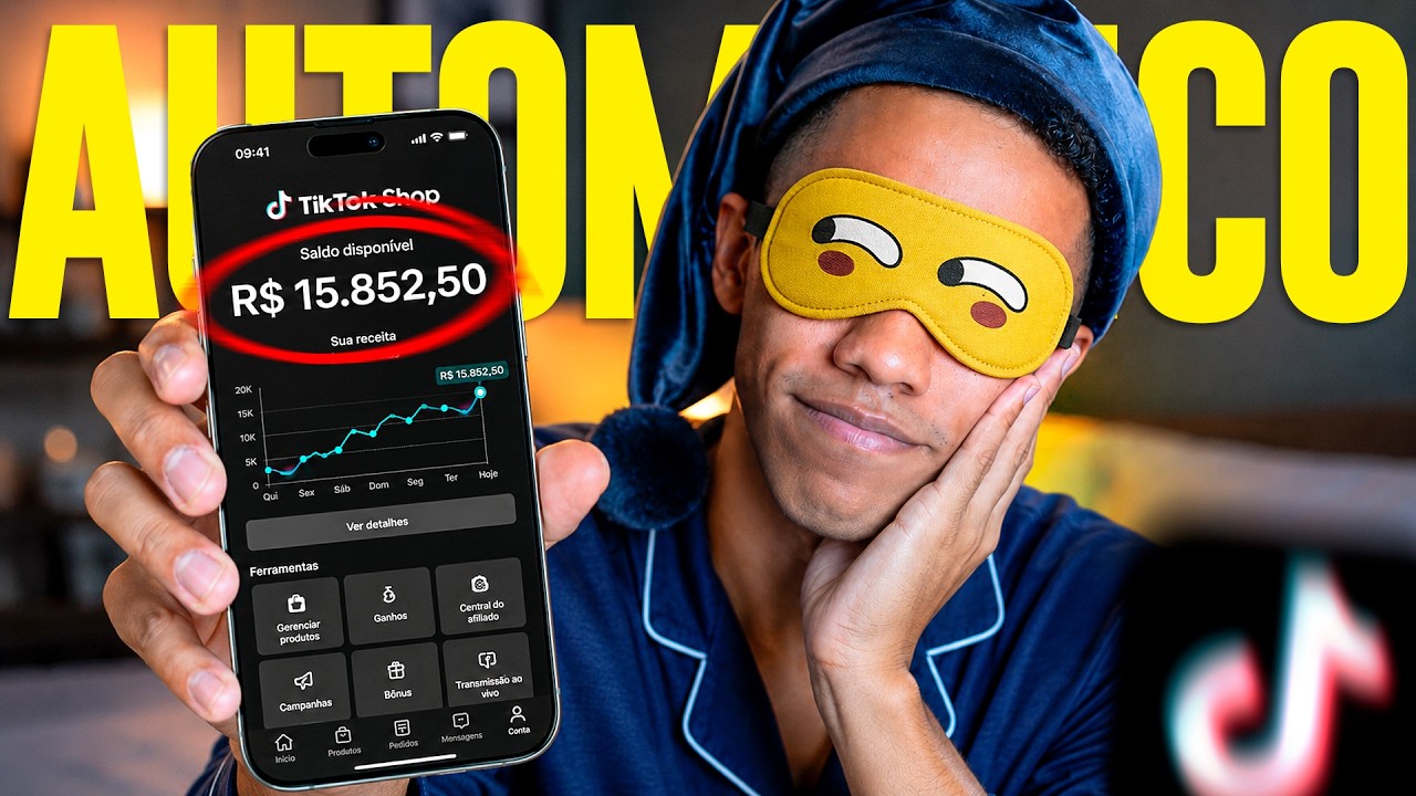 ESSA IA CRIA VÍDEOS DE GRAÇA QUE VENDEM NO TIKTOK SHOP ENQUANTO EU DURMO (me copie)
