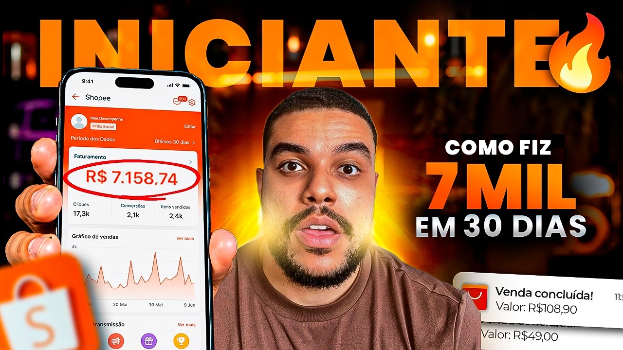 Eu Fiz R$ 7 MIL em 30 Dias como Afiliado Shopee (Começando do Zero)
