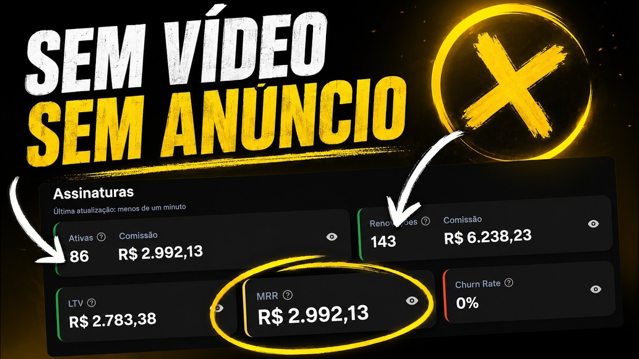 Fui de R$0 a quase R$3.000/mês num SaaS em 20 dias sem aparecer e sem gastar R$1 — FUNIL COMPLETO