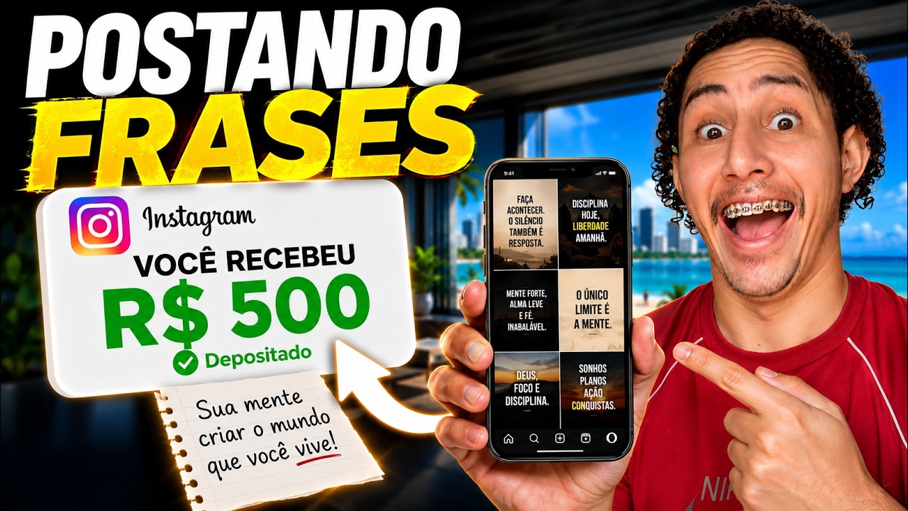 Ganhe Dinheiro no Instagram Sem Aparecer: O Método de Frases Virais!