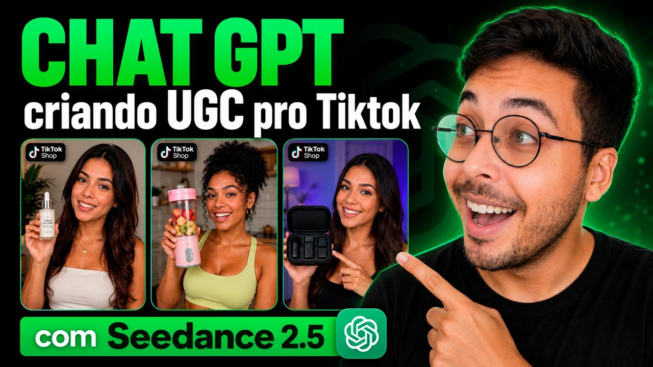 INÉDITO: Chat GPT criando vídeos ILIMITADOS com Seedance 2.0 e 2.5