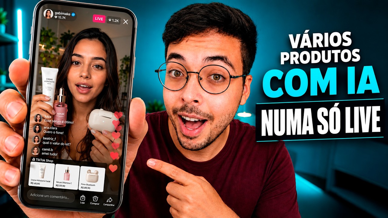 Melhor jeito de fazer LIVE COM IA no Tiktok Shop (gerando vídeos longos)